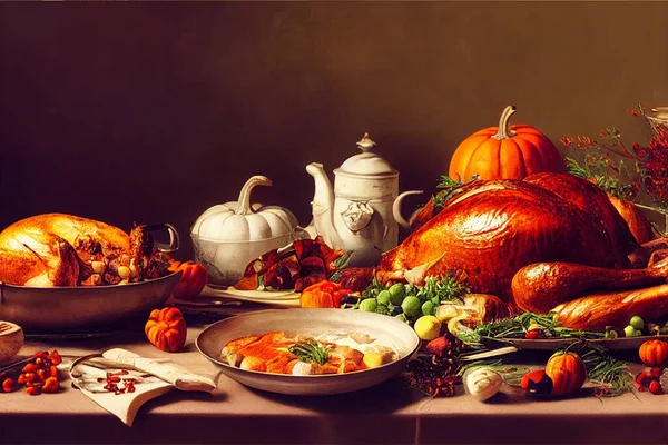 在美国感恩节供应的一种传统菜肴 — 图库照片