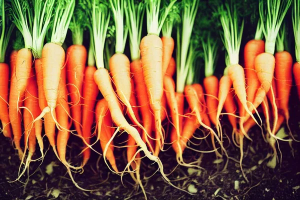 A bunch of spring vegetables. Seasonal vegetables. Carrot