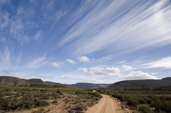 South Africa landscape with sweeping clouds — Stock Photo, Image