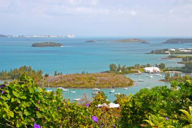 Coastal Islands of Bermuda. clipart