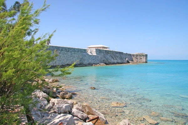 Murallas históricas del puerto de Hamilton, Bermudas — Foto de Stock