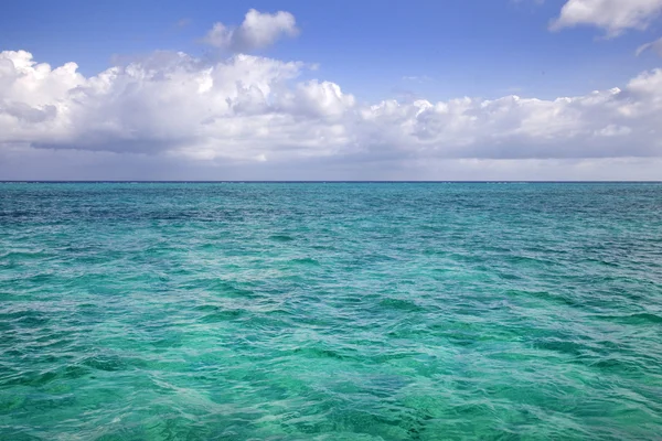 Turkost vatten på stingray city, Caymanöarna, Västindien. — Stockfoto