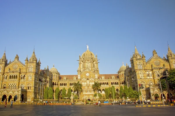 Il Chhatrapati Shivaji Terminus che era formalmente conosciuto come Victoria Terminus, Mumbai, India . — Foto Stock