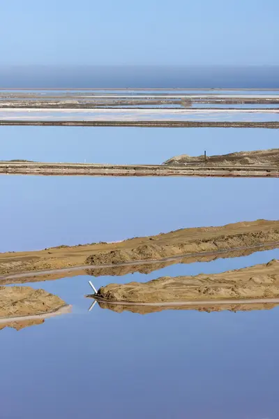 Salt flats outside Walvis Bay, Namibia, Africa. — Stock Photo, Image