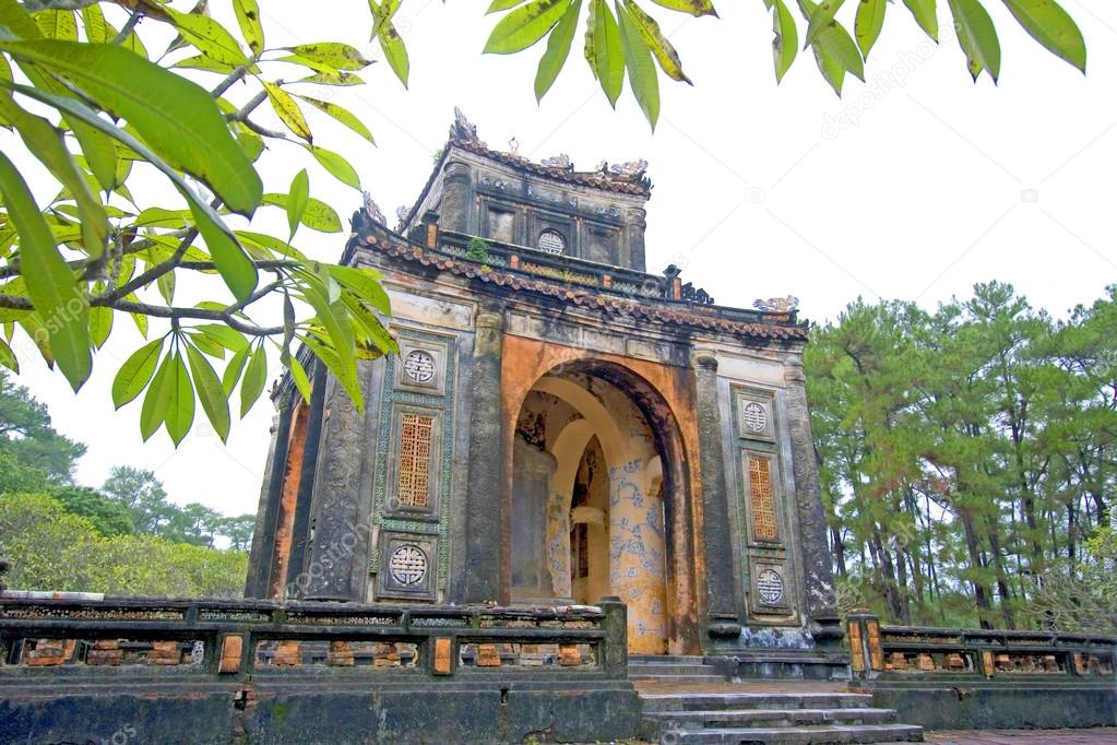One of the buildings from the Tu Duc Tomb, Hue, Vietnam, South East Asia.