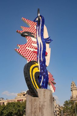 El Cap de Barcelona ya da The Head of Barcelona koyu renkli bir yüzü temsil eden sürrealist bir heykeldir. 1992 Yaz Olimpiyatları 'nda Amerikalı pop sanatçısı Roy Lichtenstein tarafından Barselona, Katalonya, İspanya' da yapılmıştır.. 