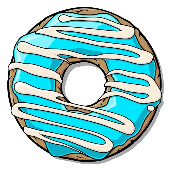卡通甜甜圈 — 图库矢量图片