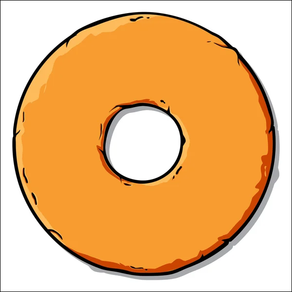 Desenhos animados Donut ilustração . — Vetor de Stock