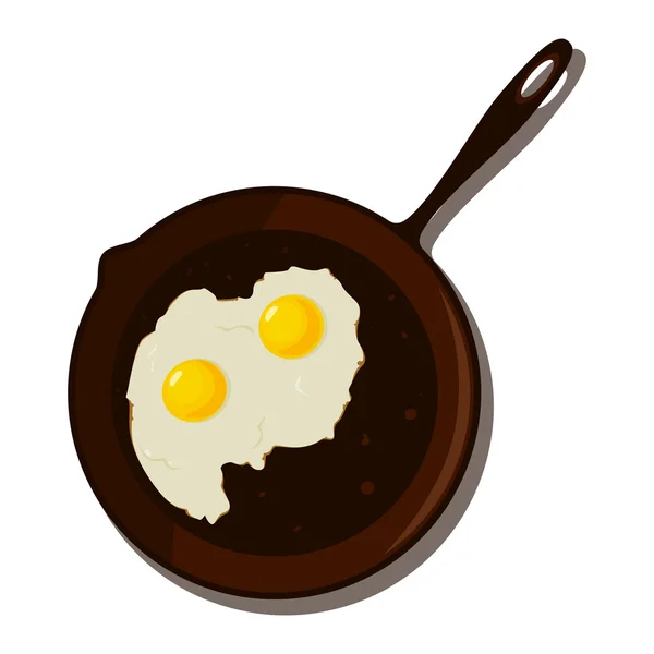 Un huevo frito de dibujos animados sonriente y feliz Imágenes Vectoriales,  Gráfico Vectorial de Un huevo frito de dibujos animados sonriente y feliz |  Depositphotos