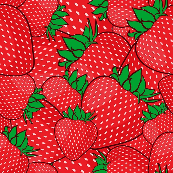 çilek ile Seamless modeli. vektör illusrtation