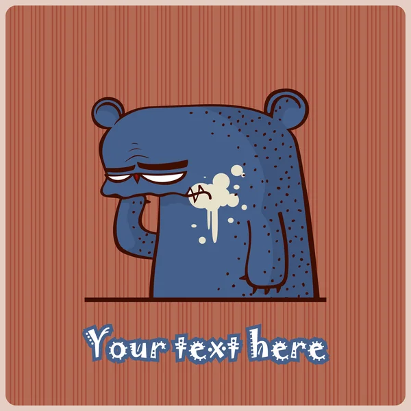 クマの漫画のキャラクター — ストックベクタ