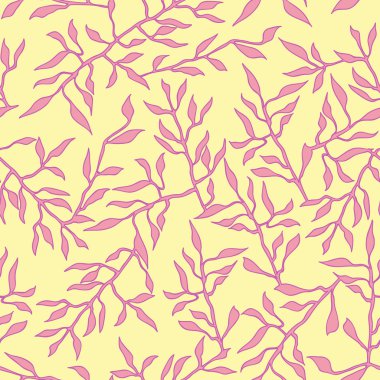 Dikişsiz dokulu ve yapraklar.