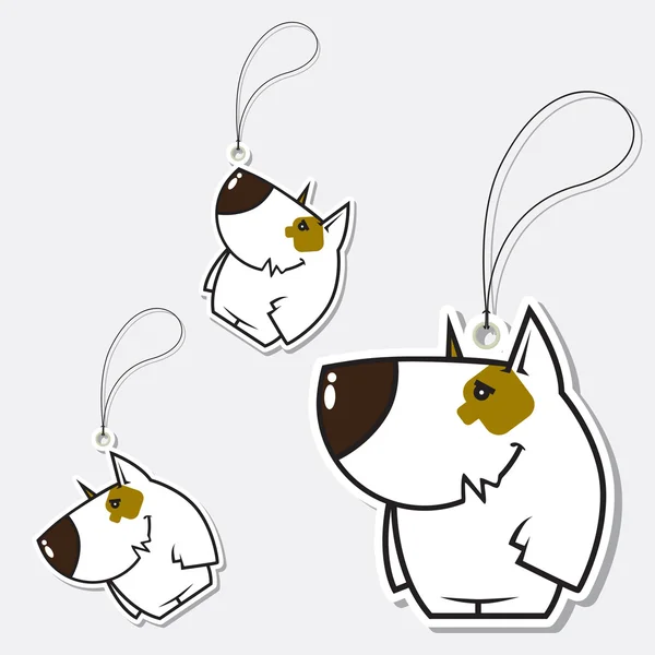 Conjunto de tags com bom cão . — Vetor de Stock