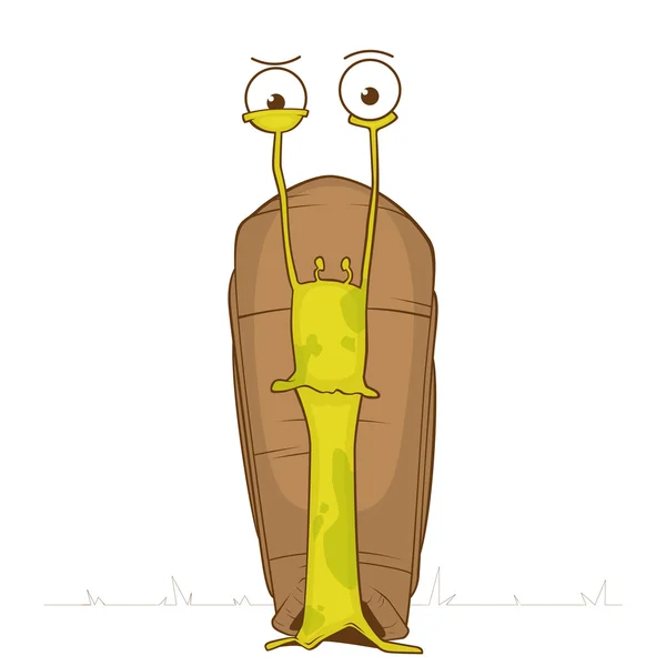 Illustrazione del vettore della lumaca . — Vettoriale Stock