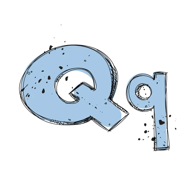 Буква Q. Векторная иллюстрация — стоковый вектор