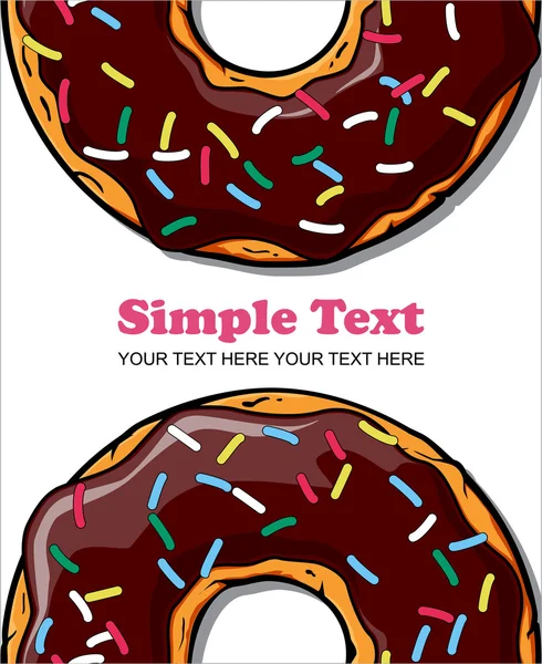 Donut vector ilustración . — Archivo Imágenes Vectoriales
