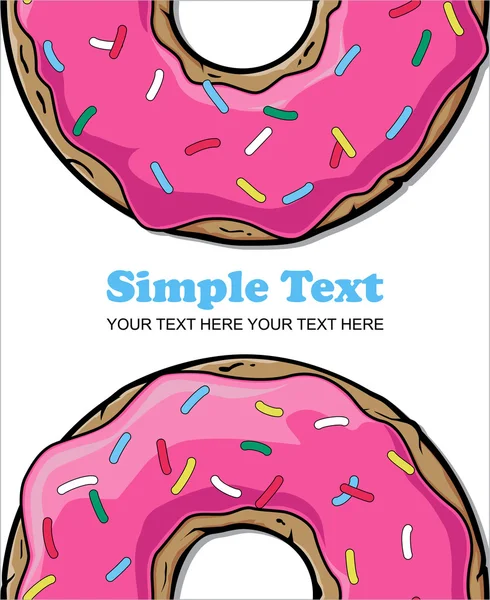 Ilustração do vetor donut rosa . —  Vetores de Stock