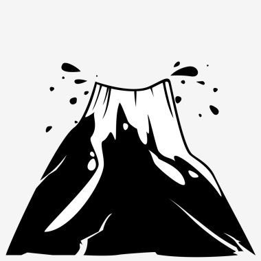 Volcano eruption vector illustration. vector Volcano eruption vector illustration. vector