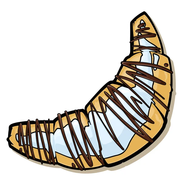 Cartoon croissant. vektor illustration. — Stock vektor