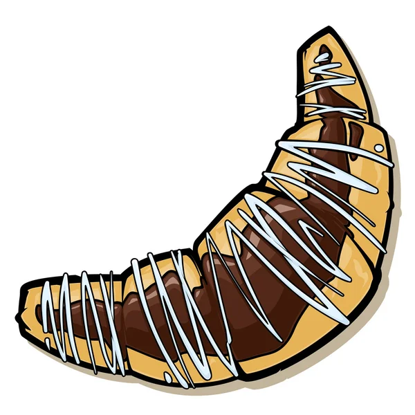 Cartoon croissant. vectorillustratie. — Stockvector