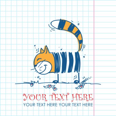 güzel gülümsüyor kedi