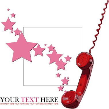 letefonny tüp ve yıldız tasarlamak vektör çizim.