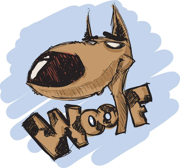 Wolf karaktär. vektor illustration — Stock vektor