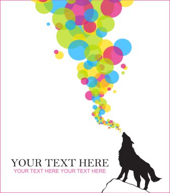 Kurt ve balon ile tasarlamak vektör çizim