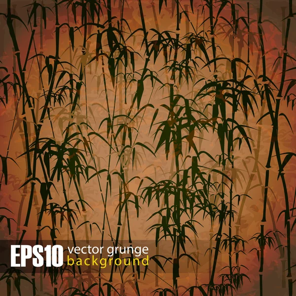 Eps10 bambus starodawny tło — Wektor stockowy