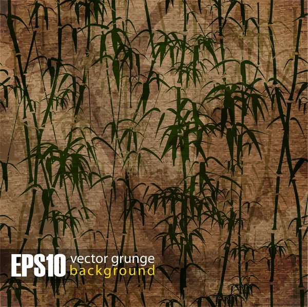 EPS10 fundo de bambu vintage — Vetor de Stock