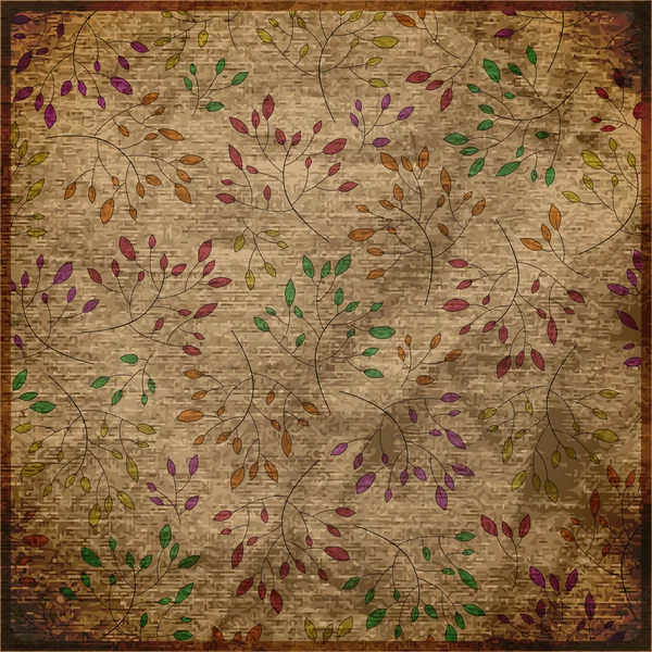 Eps10 vintage floral achtergrond — Stockvector