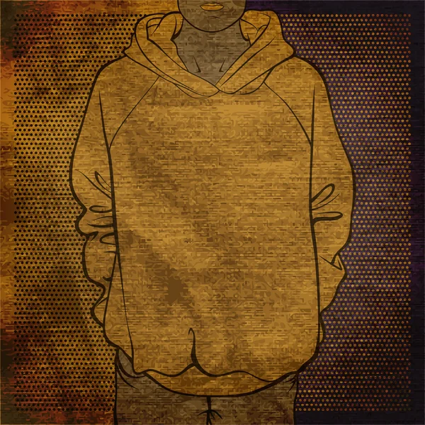 EPS10 fondo vintage con sudadera — Archivo Imágenes Vectoriales