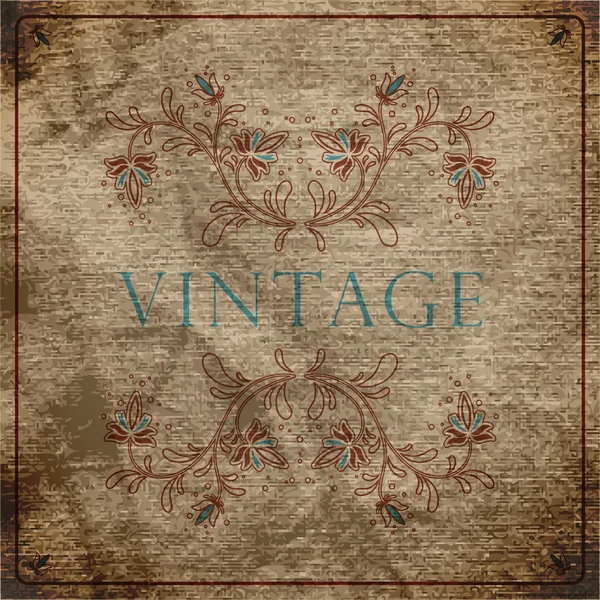 EPS10 fundo floral vintage —  Vetores de Stock