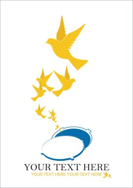 tasarlamak vektör çizim menhol ve kuşlar