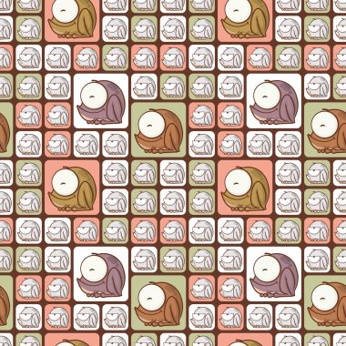 komik karikatür kurbağa ile sorunsuz doku.