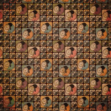 komik karikatür koyun ile sorunsuz doku.