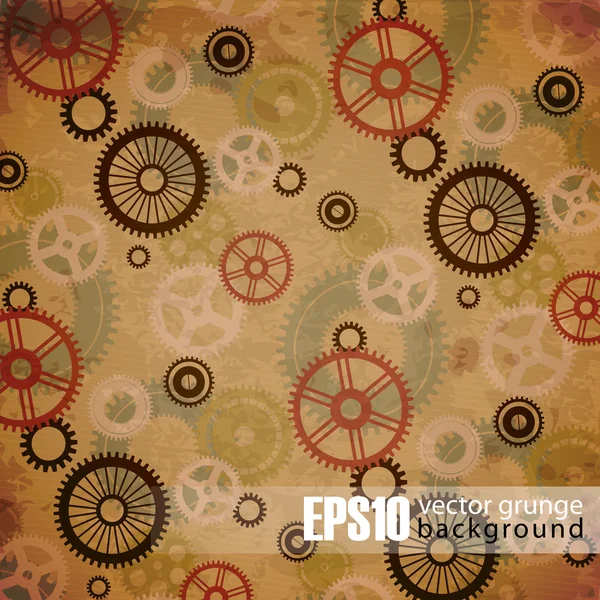 Vintage mechanical background — Stock Vector