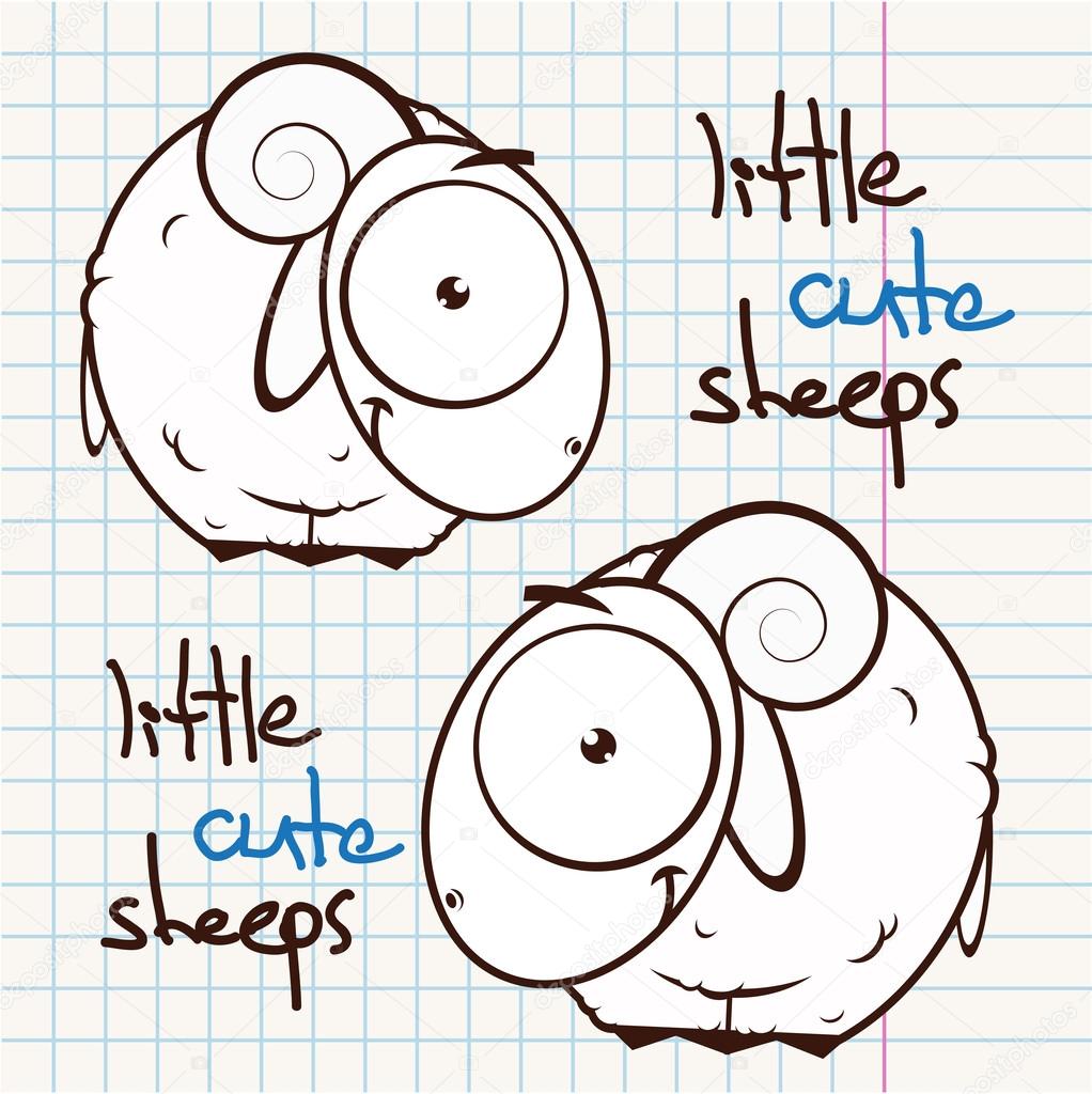 cartoon sheep character