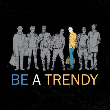 trendy poster şık beyler ile