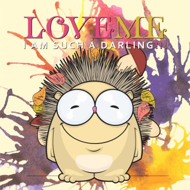 komik karikatür kirpi