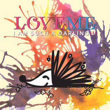 komik karikatür kirpi