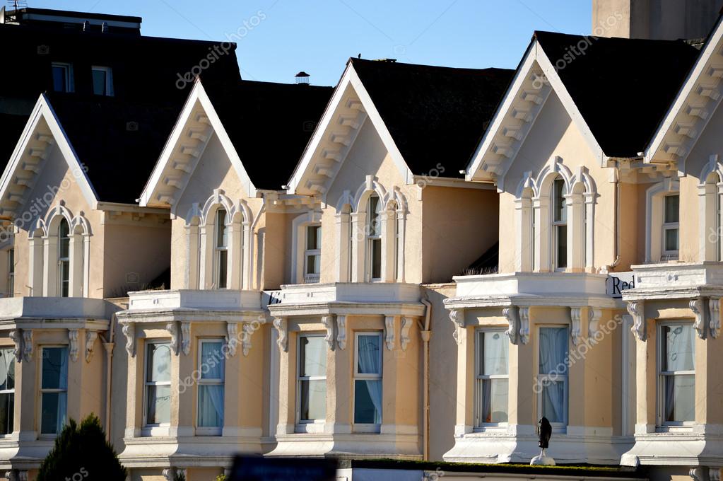 Roof peaks and bay windows — Stock Photo © PhotomanBryan 16859201
