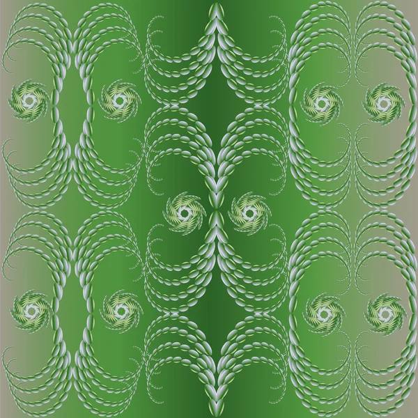 Groene achtergrond, naadloze patroon — Stockvector