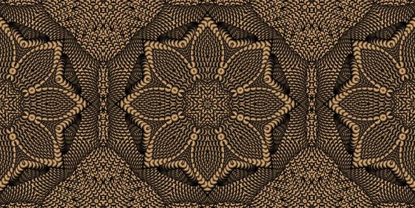 Abstrakter Hintergrund Mit Symmetrischen Mustern Braunen Farben Kann Für Drucke — Stockfoto