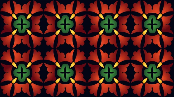 抽象色パターンを持つ対称背景 — ストック写真