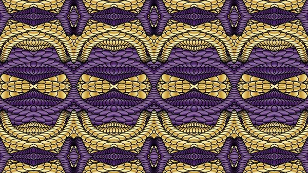 金色和紫色的抽象背景是计算机图形学 可用于纺织品的设计 在印刷行业中 在各种设计项目中 — 图库照片