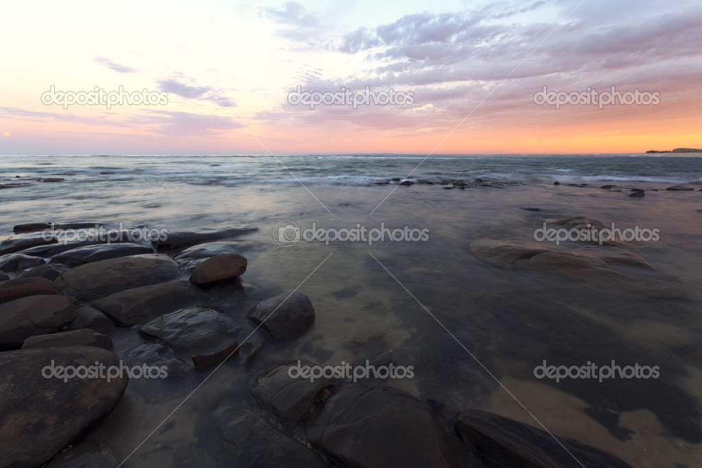 Queensland coastline, evening