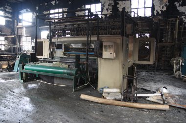Tekstil Fabrikası yangın sahnesi