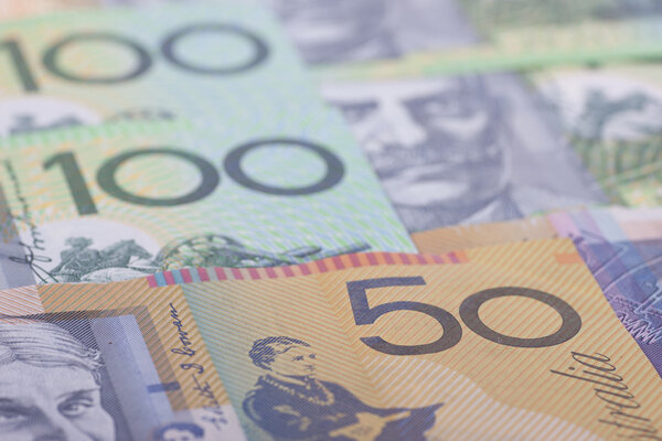 Australian Currency close-up