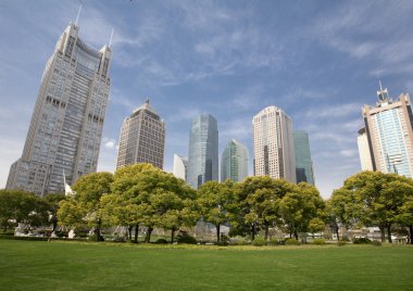 Gündüz Skyline lujiazui Finans Merkezi Şanghay